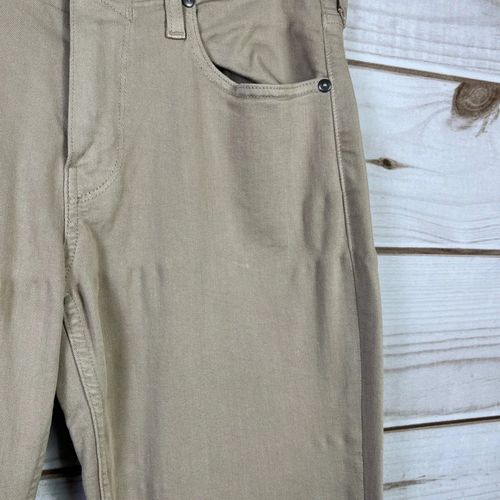 Paige Federal Slim Straight‎ Leg Pants Mens 31x29 Tan Khaki Stretch Twill